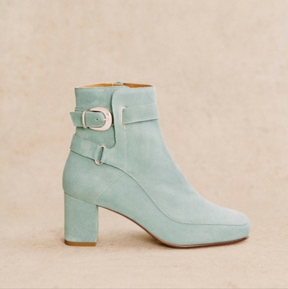 Sezane Brooklyn Boots in Sea Green size 39 - Picture 2 of 12